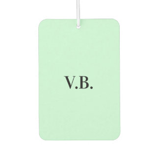Désodorisant Pour Voiture Simple couleur solide ajouter le nom du texte mono