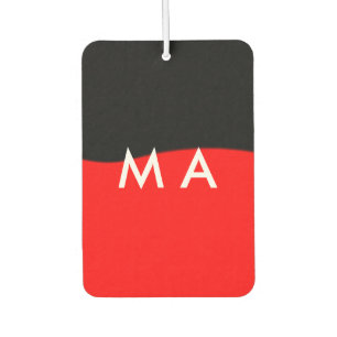 Désodorisant Pour Voiture Simple monogramme ajouter votre nom lettre man min