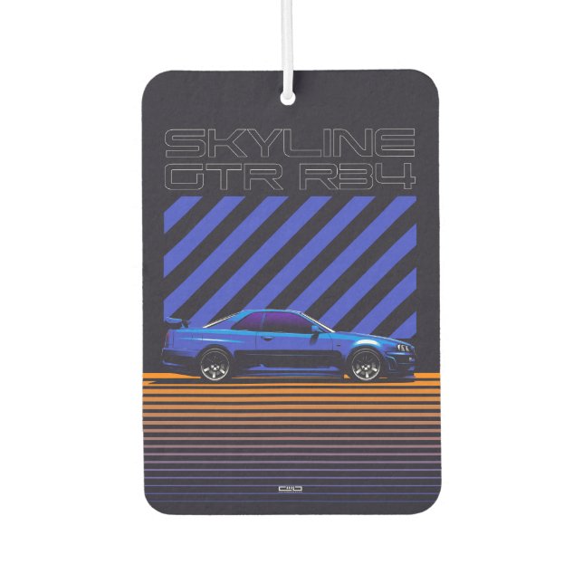 Désodorisant Pour Voiture Skyline GT-R R34 Bayside Blue (Devant)