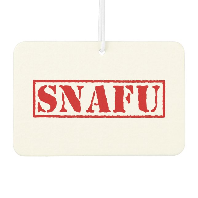 DÉSODORISANT POUR VOITURE SNAFU (Devant)