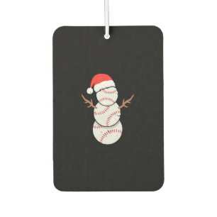 Désodorisant Pour Voiture Snowman de baseball de Noël
