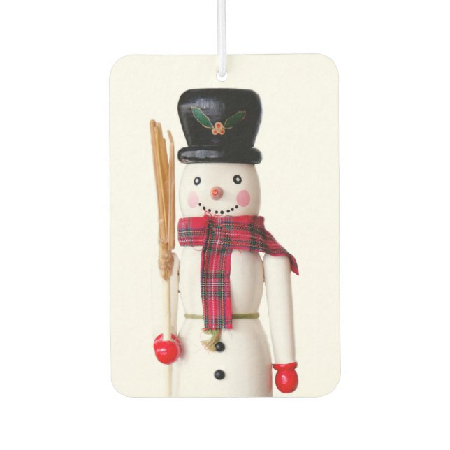 Désodorisant Pour Voiture Snowman Nutcracker - Texte personnalisé (Devant)