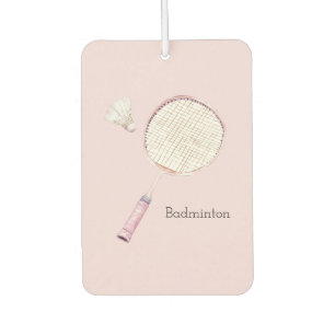 Désodorisant Pour Voiture Sports de badminton rose
