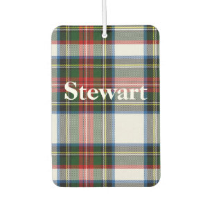 Désodorisant Pour Voiture Stewart Dress Tartan Plaid Air Freshener