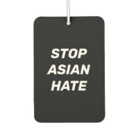 Stop Asian Hate, panneau noir blanc