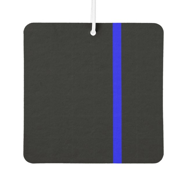Désodorisant Pour Voiture Style vertical Symbolique Ligne Bleue Mince (Devant)