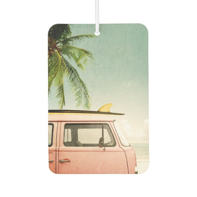 Désodorisant Pour Voiture Surf Rétro | Plage (Devant)