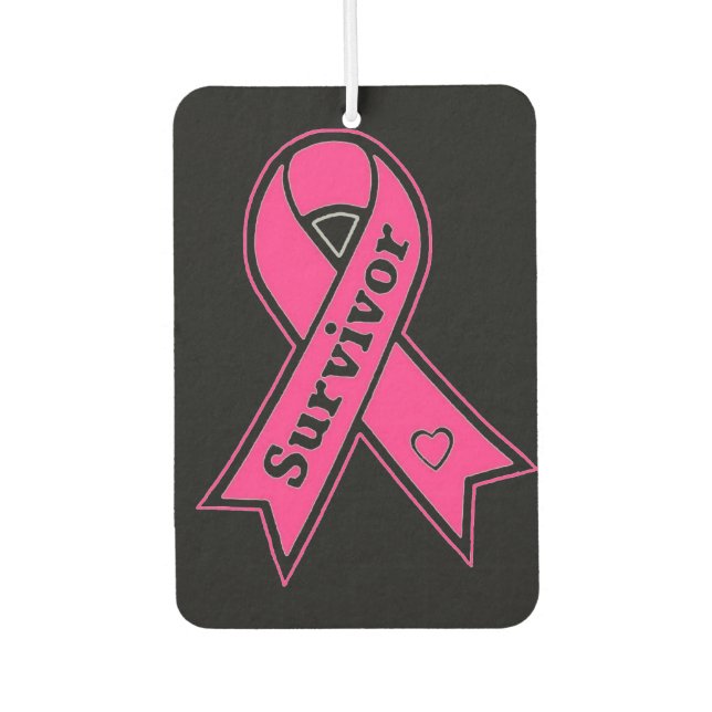 Désodorisant Pour Voiture Survivant du cancer du sein (Devant)