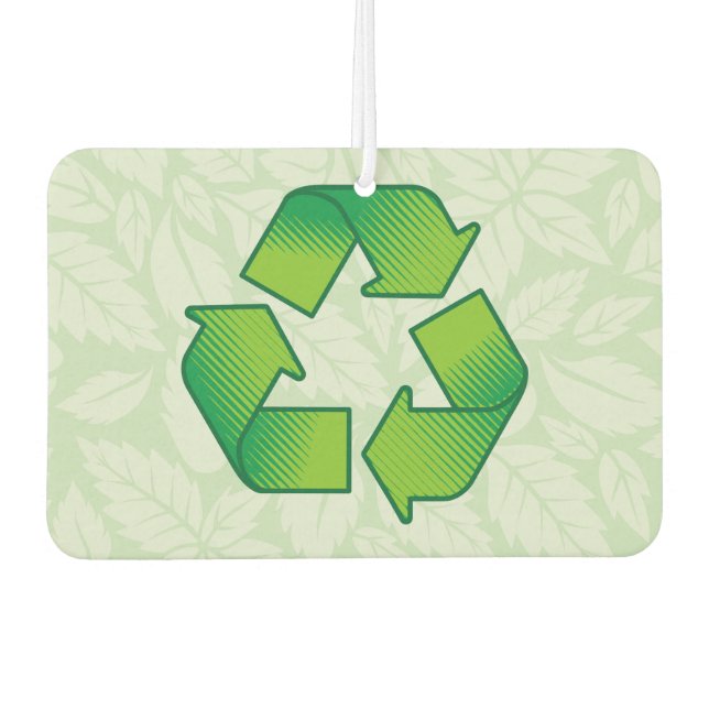 Désodorisant Pour Voiture Symbole de recyclage (Devant)