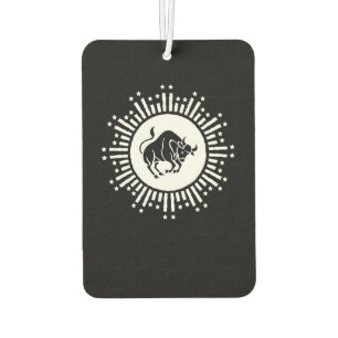 Désodorisant Pour Voiture Symbole du zodiaque Taureau avec explosion d'étoil