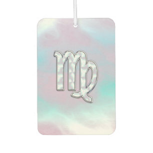 Désodorisant Pour Voiture Symbole élégant Virgo Zodiac Nacre Mère de Pearl