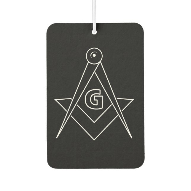 Désodorisant Pour Voiture Symbole franc-maçonnerie (Devant)