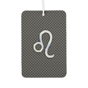 Désodorisant Pour Voiture Symbole Leo Zodiac sur l'impression de fibre de ca