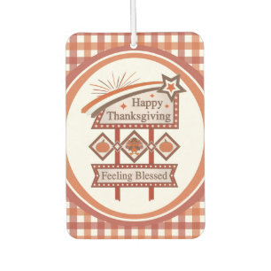 Désodorisant Pour Voiture Symbole rétro du bon thanksgiving béni
