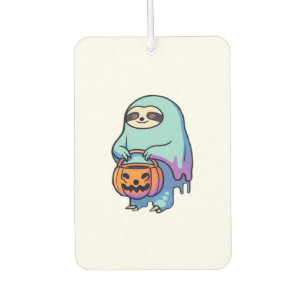 Désodorisant Pour Voiture T-Shirt Oversized Halloween Fantôme de Paresseux