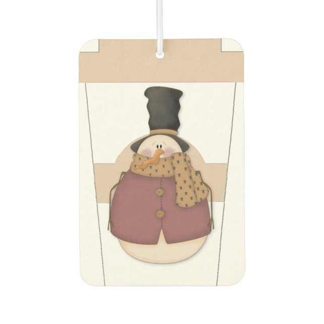 Désodorisant Pour Voiture tasse de café de neige (Devant)
