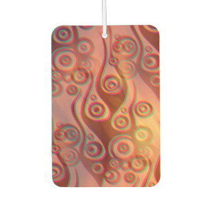 Désodorisant Pour Voiture Tattoo flammes & cercles motif + votre backgr.