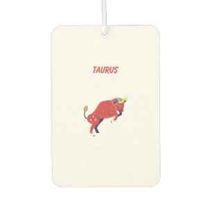 Désodorisant Pour Voiture Taureau rose, zodiaque, impression de signe du zod