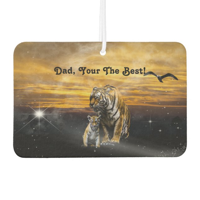 Désodorisant Pour Voiture Tigers Fête des pères Air Freshener (Devant)