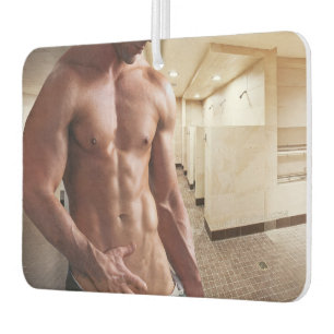 Désodorisant Pour Voiture Torse d'homme musclé torse nu sixpack de SlipperyJ