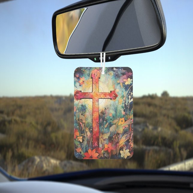 Désodorisant Pour Voiture Touche élégante de sérénité : Croix aux senteurs f (Créateur téléchargé)