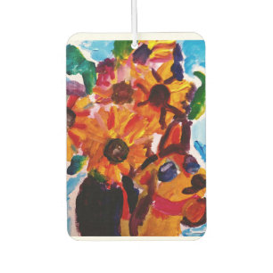 Désodorisant Pour Voiture Tournesols et chihuahua