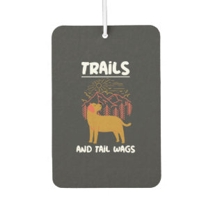 Désodorisant Pour Voiture Trails and tail Wags Labrador Retriever