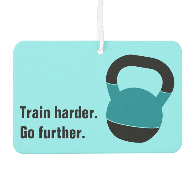 Désodorisant Pour Voiture Train Harder, Go Further - Electric Blue (Devant)