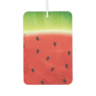 Désodorisant Pour Voiture Tranche géante de pastèque à l'aquarelle mignonne