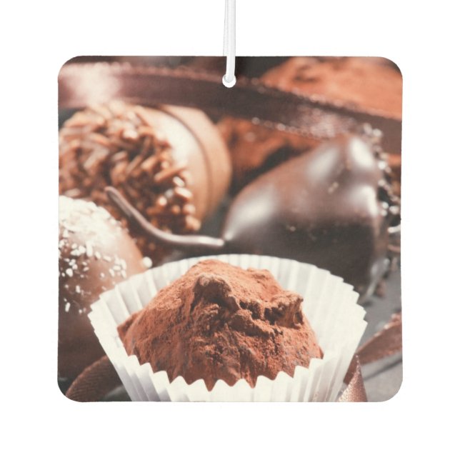 Désodorisant Pour Voiture Truffes au chocolat (Devant)