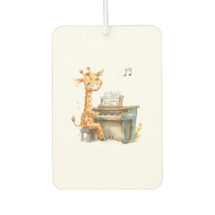 Désodorisant Pour Voiture Une Jolie Giraffe Bébé Joue La Guitare