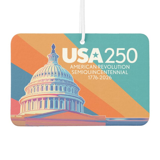Désodorisant Pour Voiture USA 250 Birthday Capital - America Celebration (Devant)