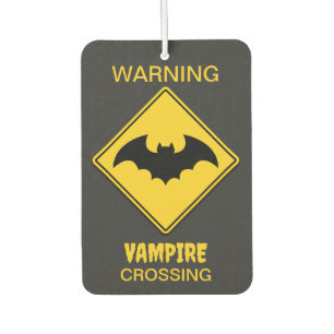 Désodorisant Pour Voiture Vampire Bat Avertissement Halloween