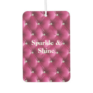 Désodorisant Pour Voiture Velours Faux Rose Chaud
