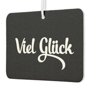 Désodorisant Pour Voiture Viel Glück Bonne chance Langue Allemande