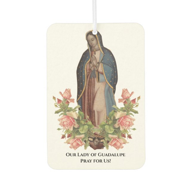 Désodorisant Pour Voiture Vierge religieuse Marie Guadalupe catholique espag (Devant)