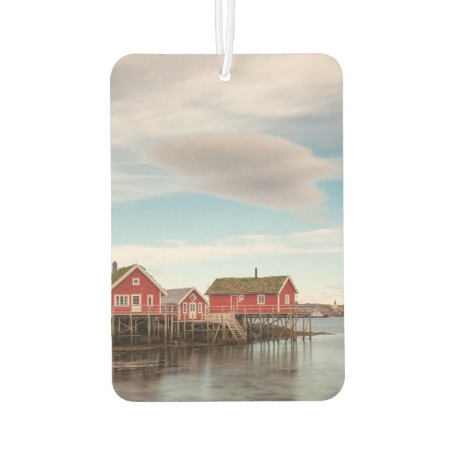 Désodorisant Pour Voiture Village de pêcheurs de Norvège (Dos)