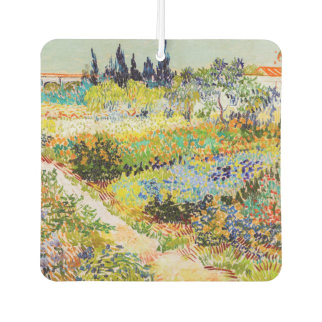 Désodorisant Pour Voiture Vincent van Gogh - Jardin à Arles (Devant)