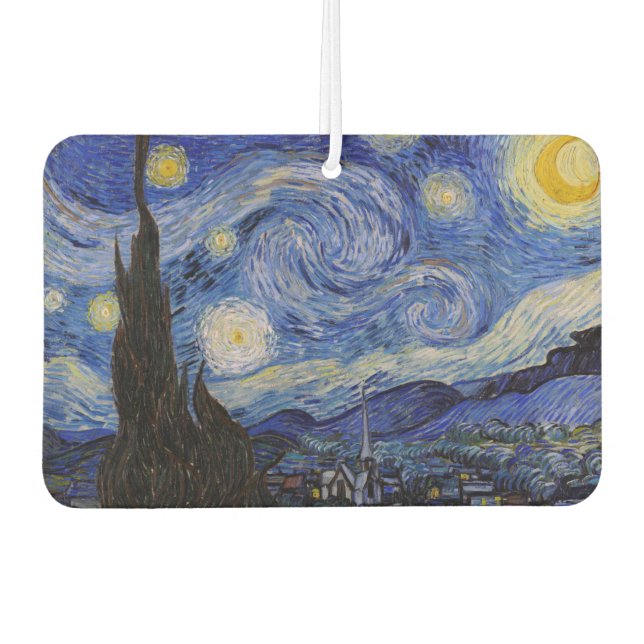 Désodorisant Pour Voiture Vincent Van Gogh - La nuit étoilée (Devant)