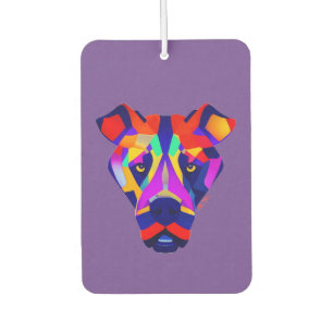Désodorisant pour voiture violet pour le chien d'A