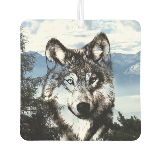 Désodorisant Pour Voiture Visage de loup (Dos)