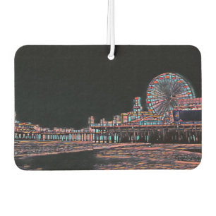 Désodorisant Pour Voiture Vitrail noir Père Noël Monica Pier