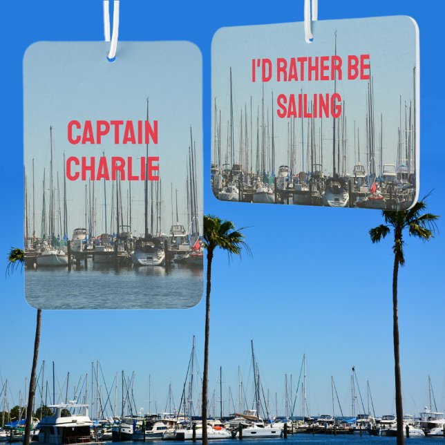 Désodorisant Pour Voiture Voiliers Je Préférerais Plonger Côtier Nautique (Créateur téléchargé)