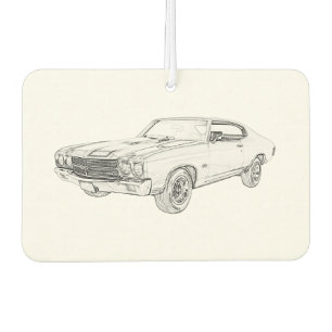 Désodorisant Pour Voiture Voiture classique 1970 Chevelle Chevelle Bowtie Mu