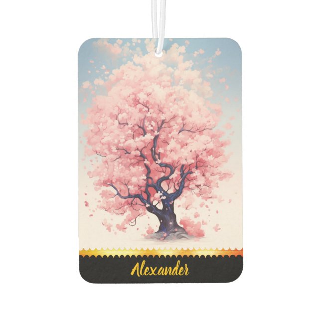 Désodorisant Pour Voiture Voiture de cerisier fleuri (Dos)