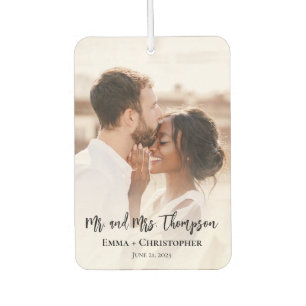Désodorisant Pour Voiture Voiture personnalisée 2 Photo Newlyweds