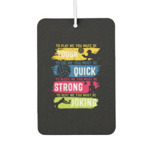 Désodorisant Pour Voiture Volleyball Player Tough Quick Strong