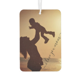 Désodorisant Pour Voiture Votre photo et votre texte Air Freshener - I Love 
