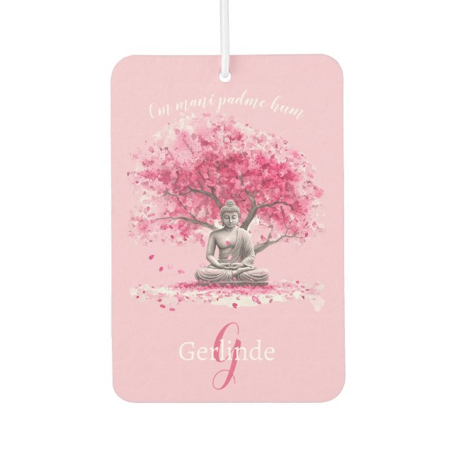 Désodorisant Pour Voiture Watercolor Meditating Buddha Personalized (Devant)