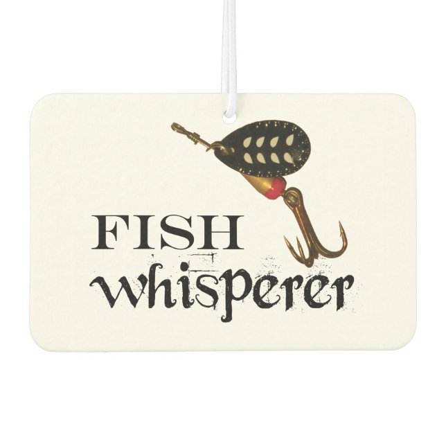 Désodorisant Pour Voiture Whisperer de poisson (Devant)